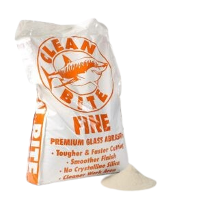 Clean Bite Fine Crushed Glass 80 to 120 grit, 40 lbs