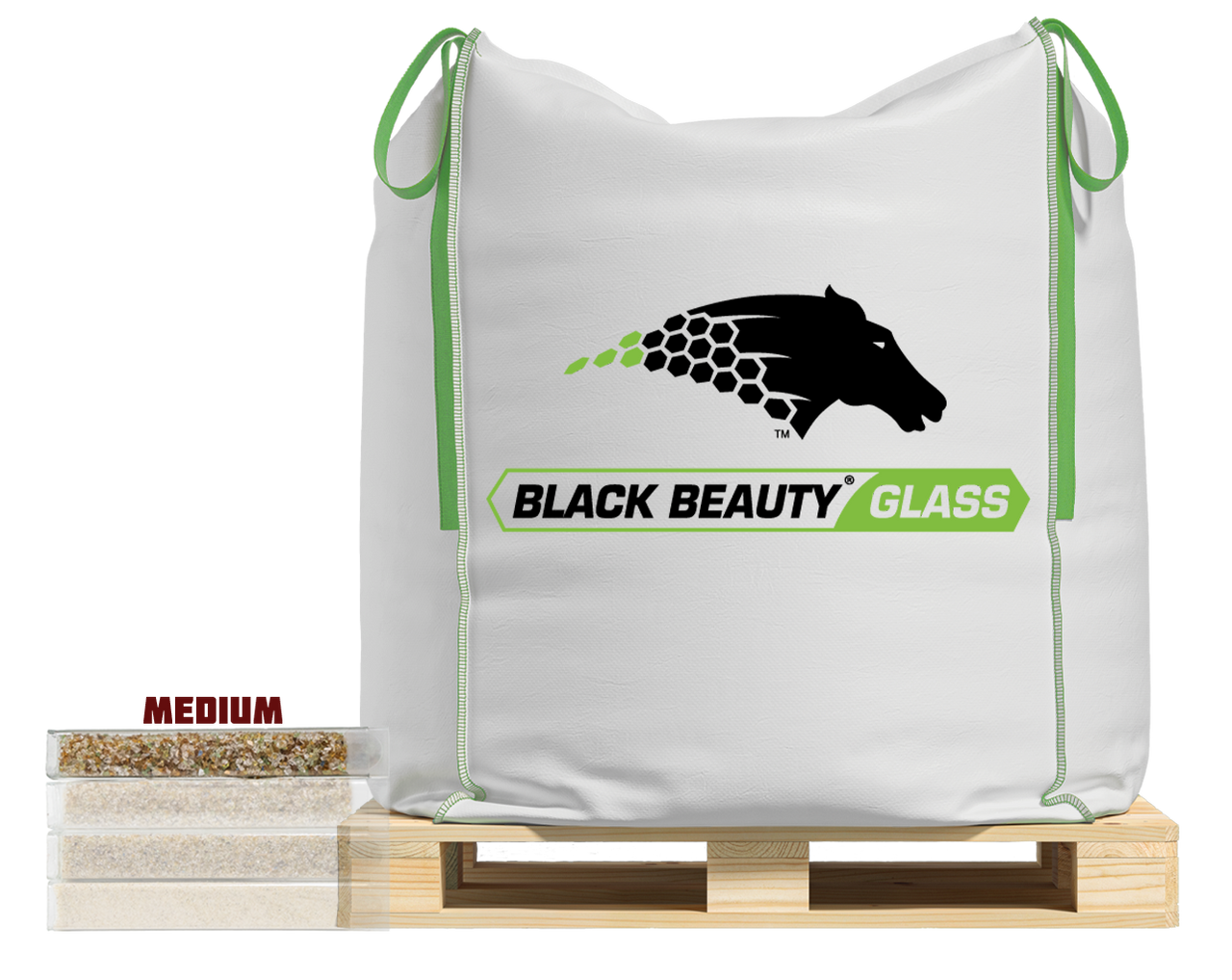 Black Beauty® Crushed Glass Blast Abrasive